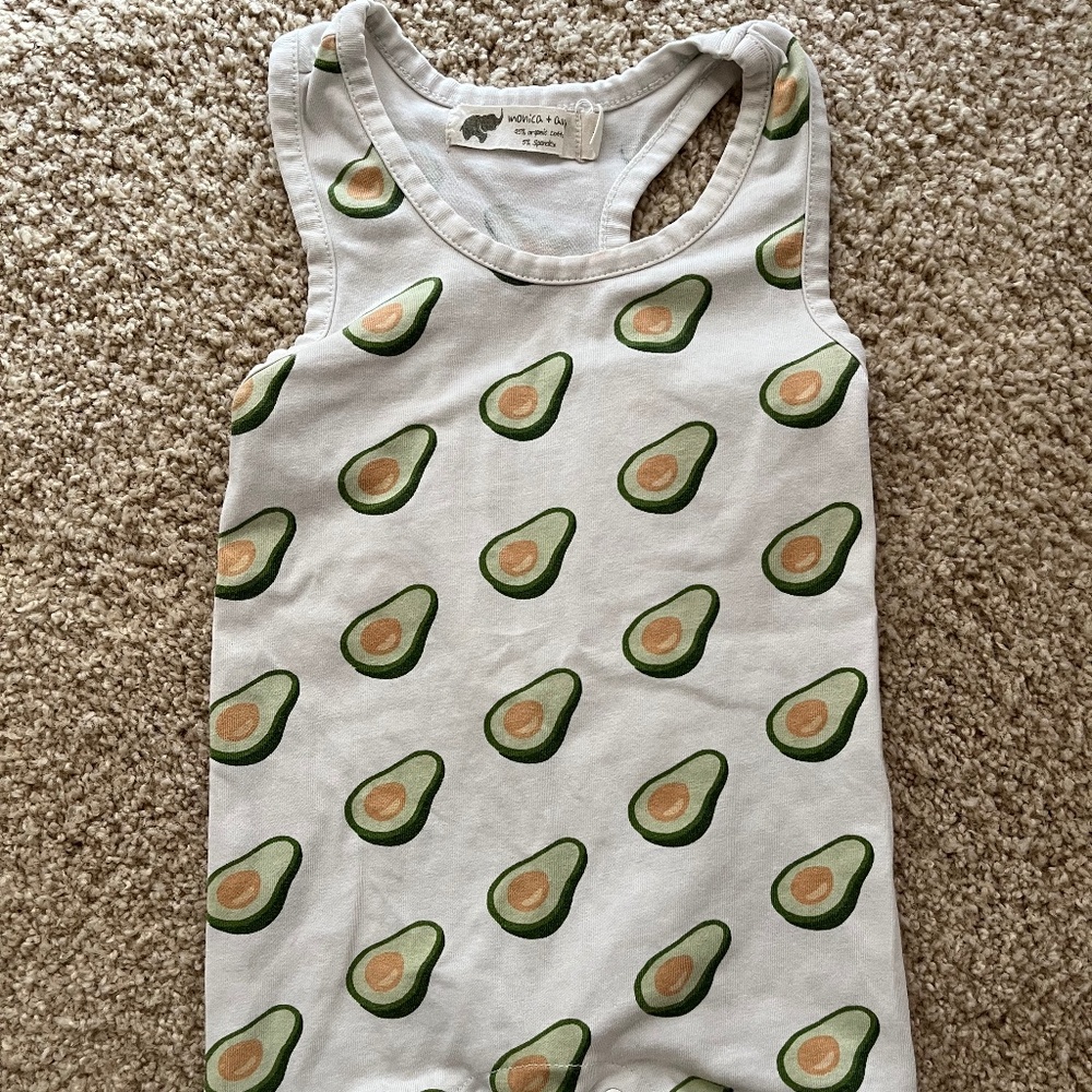 Monica + Andy organic avocado Onesie